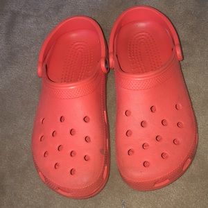 Orange Crocs